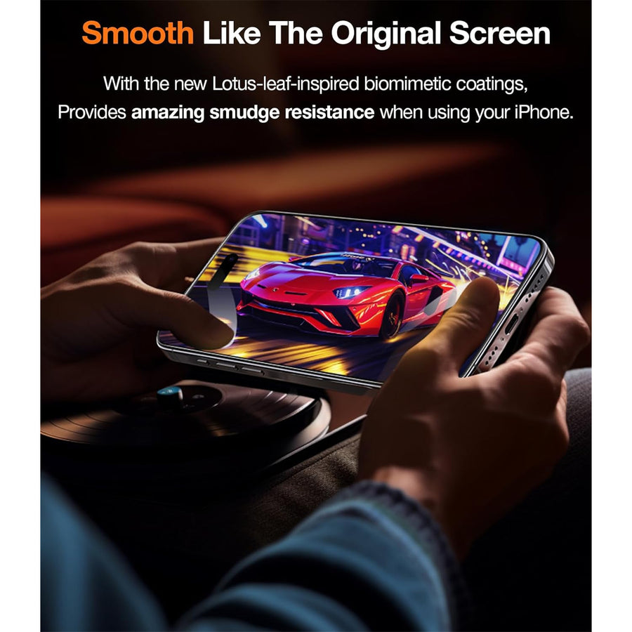 Torras iPhone 15 Pro (6.1")   Premium Tempered Glass Screen Protector - Clear