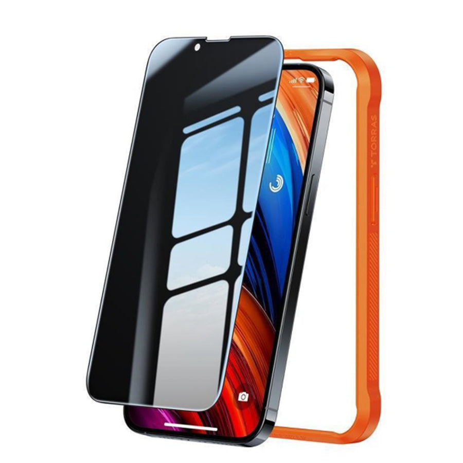 Torras iPhone 15 Pro Max (6.7")   Premium Tempered Privacy Glass Screen Protector - Black
