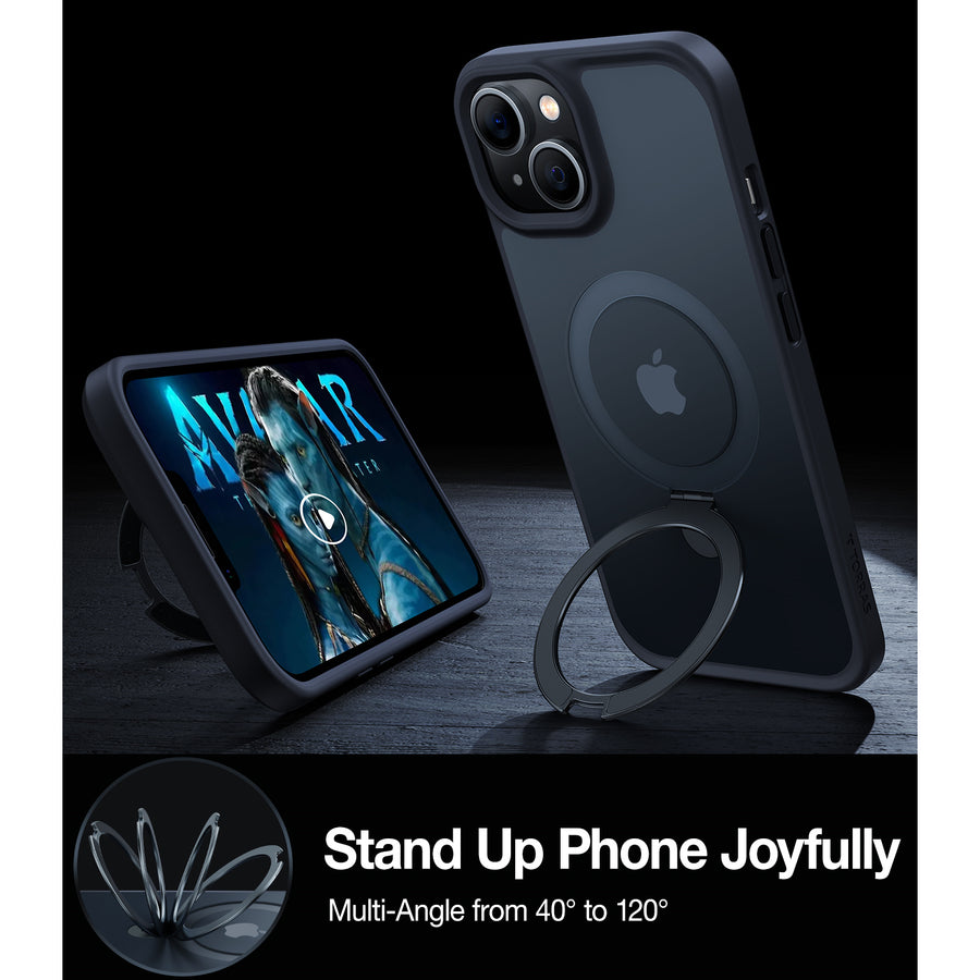 Torras iPhone 14 / 13 (6.1")  Ostand Matte Case - Black