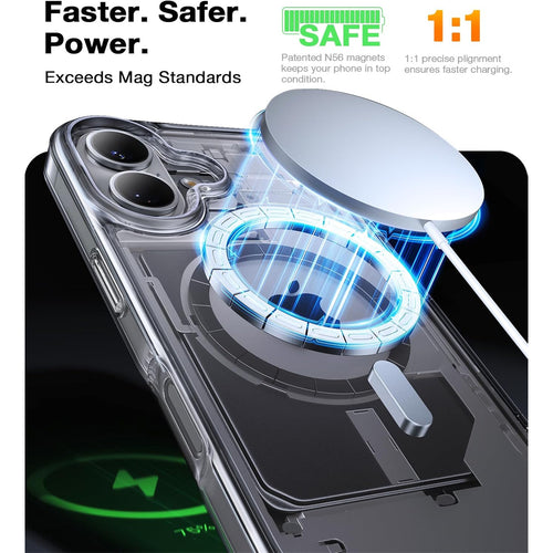 Torras iPhone 16 (6.1") Diamond-Mag  Case - Clear