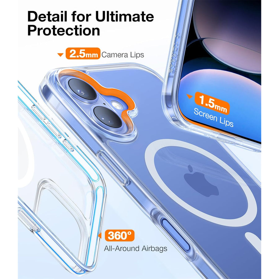 Torras iPhone 16 (6.1") Diamond-Mag  Case - Clear