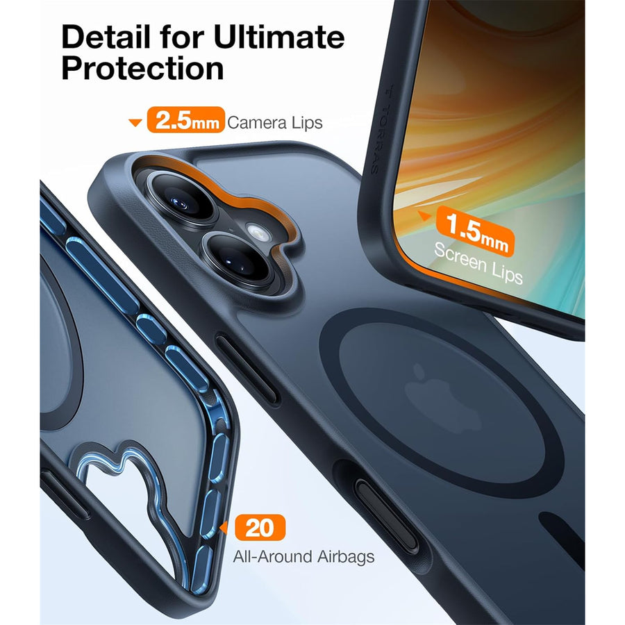 Torras iPhone 16 (6.1") Guardian  Magnetic Case - Black