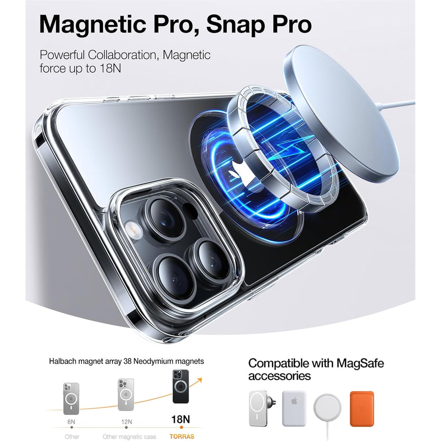 Torras iPhone 16 Pro (6.3")  Ostand Pro Case - Clear