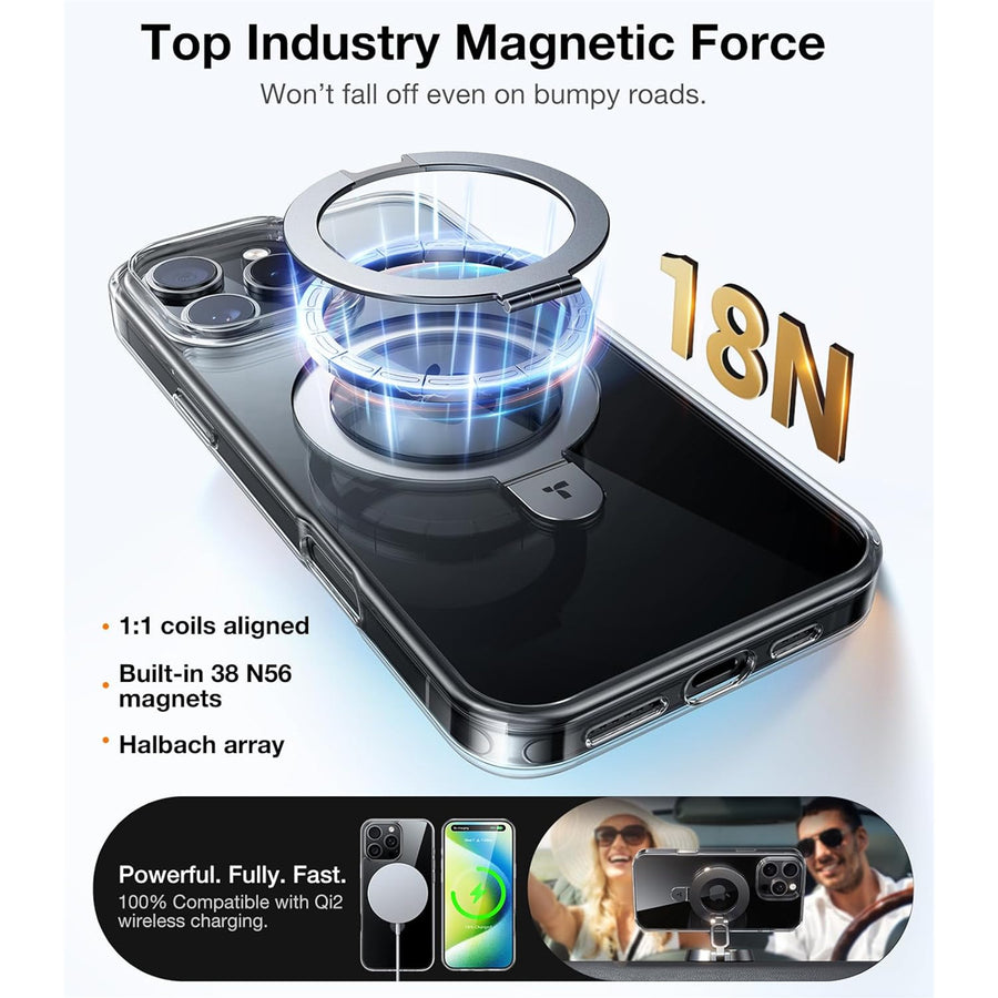 Torras iPhone 16 Pro (6.3")  Ostand Case - Clear