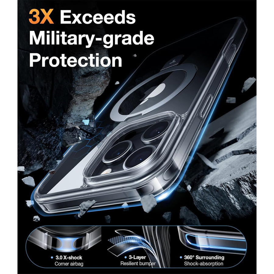 Torras iPhone 16 Pro (6.3")  Ostand Case - Clear