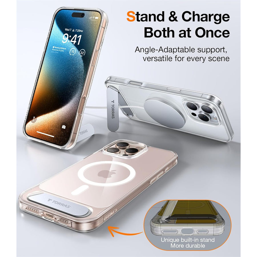 Torras iPhone 16 Pro Max (6.9")  Pstand Case - Clear