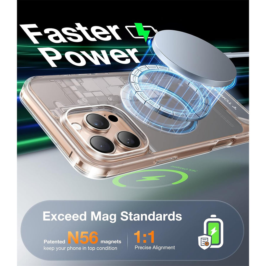Torras iPhone 16 Pro (6.3")  Pstand Case - Clear