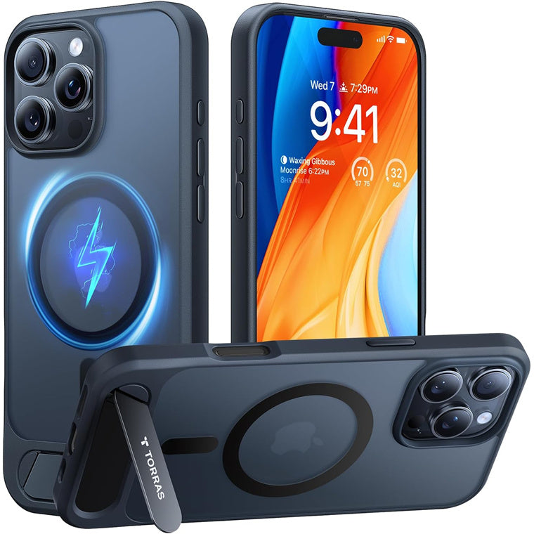 Torras iPhone 16 Pro Max (6.9")  Pstand Case - Black