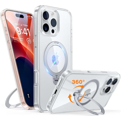 Torras iPhone 16 Pro (6.3")  Ostand Spin Case - Clear