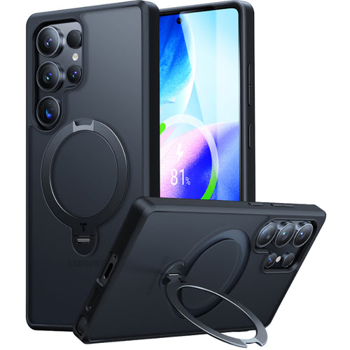 Torras Galaxy S25 Ultra 5G  Ostand Spin Case - Black