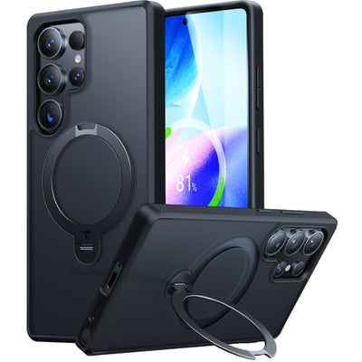 Torras Galaxy S25 Ultra 5G  Ostand Spin Case - Black