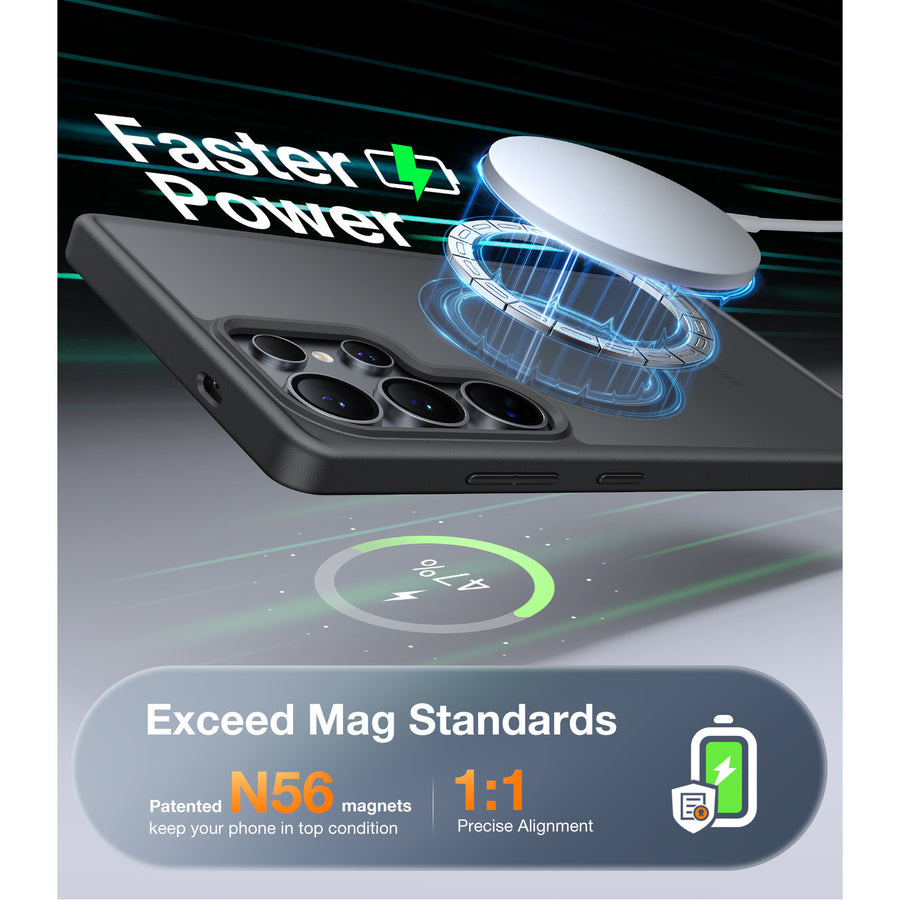 Torras Galaxy S25 Ultra 5G Guardian  Magnetic Case - Black
