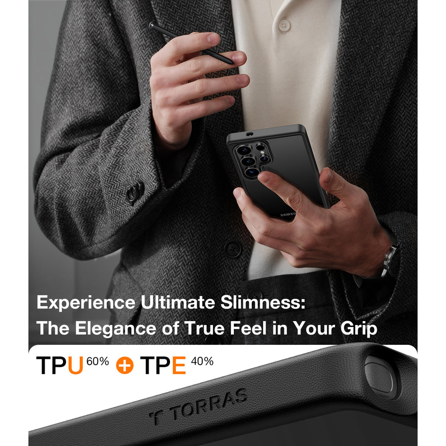 Torras Galaxy S25 Ultra 5G Guardian  Case - Black