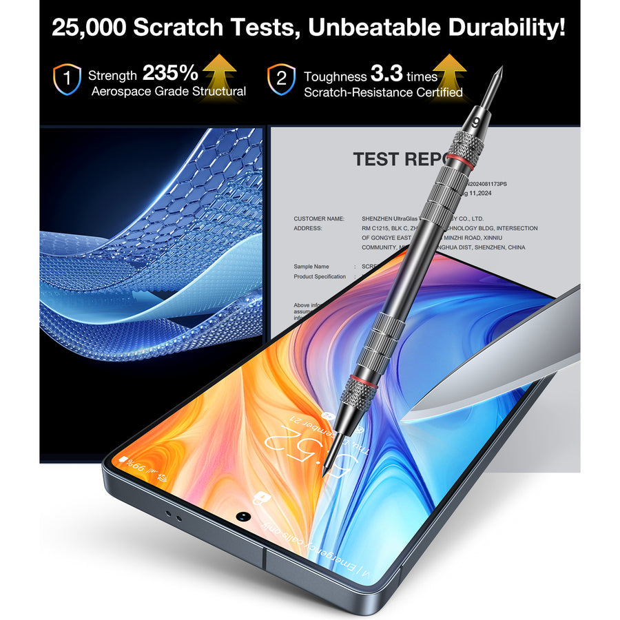 Torras Galaxy S25 Ultra 5G   Premium Tempered Privacy Glass Screen Protector - Black