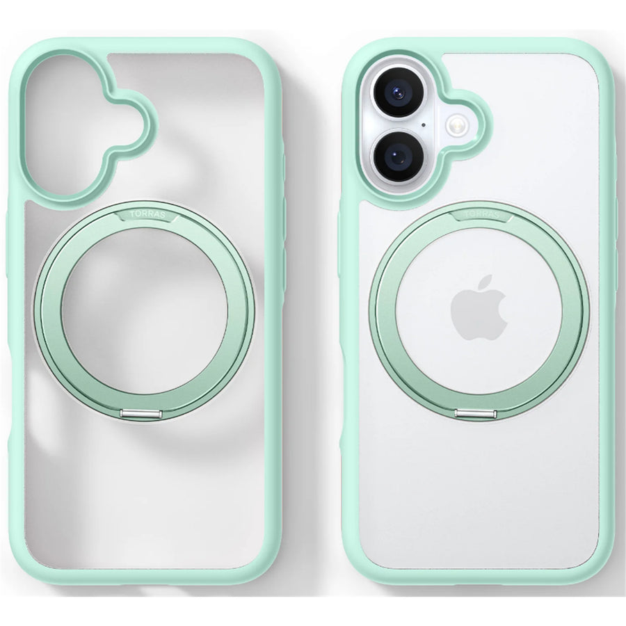 Torras iPhone 16 (6.1")  Ostand R Fusion Spin Case - Light Green