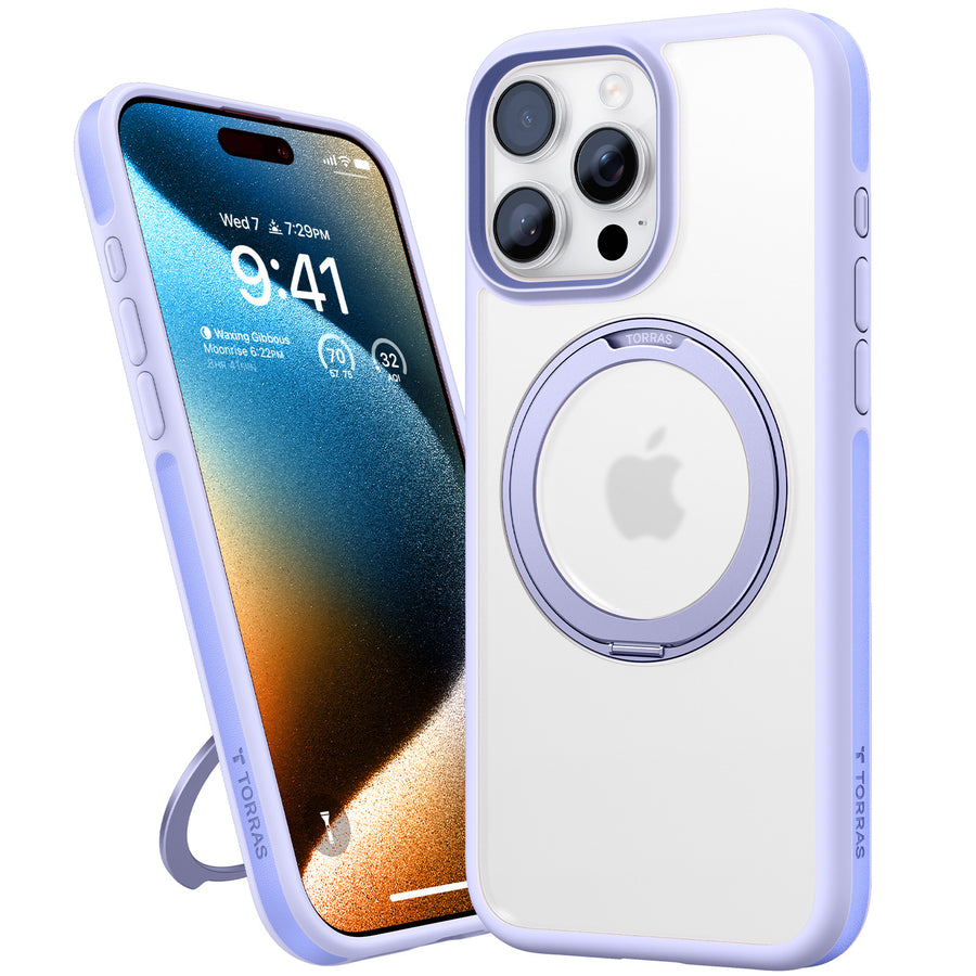 Torras iPhone 16 Pro (6.3")  Ostand R Fusion Spin Case - Light Purple