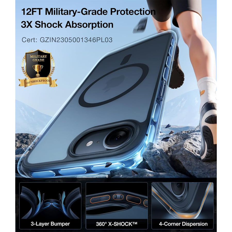 Torras iPhone 17e/16e Guardian  Magnetic Case - Black