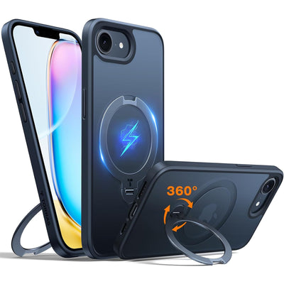 Torras iPhone 17e/16e  Ostand Spin Case - Black
