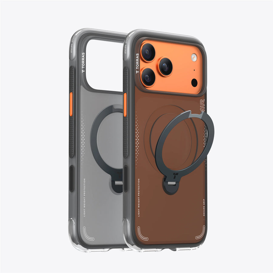 Torras iPhone 17 Pro Max (6.9") 2025  Ostand Spin Air Case - Black