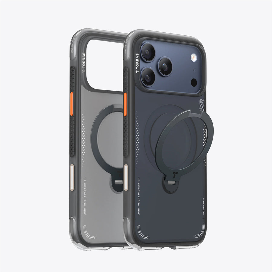 Torras iPhone 17 Pro Max (6.9") 2025  Ostand Spin Air Case - Black