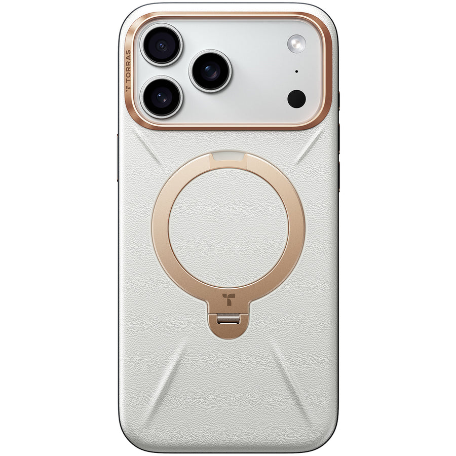 Torras iPhone 17 Pro (6.3") 2025  Ostand Spin VegSkin Case - Grey