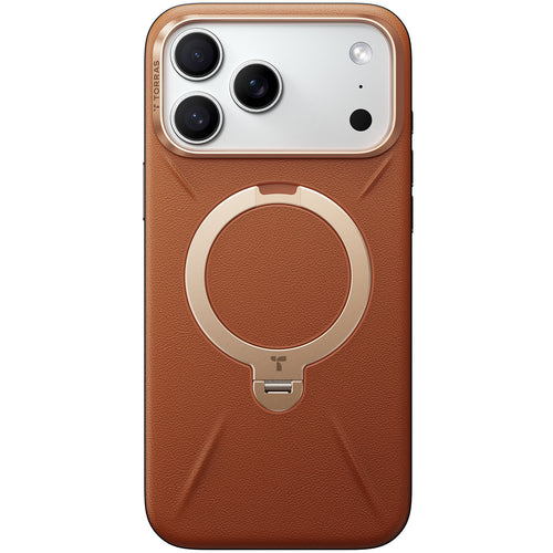 Torras iPhone 17 Pro Max (6.9") 2025  Ostand Spin VegSkin Case - Brown