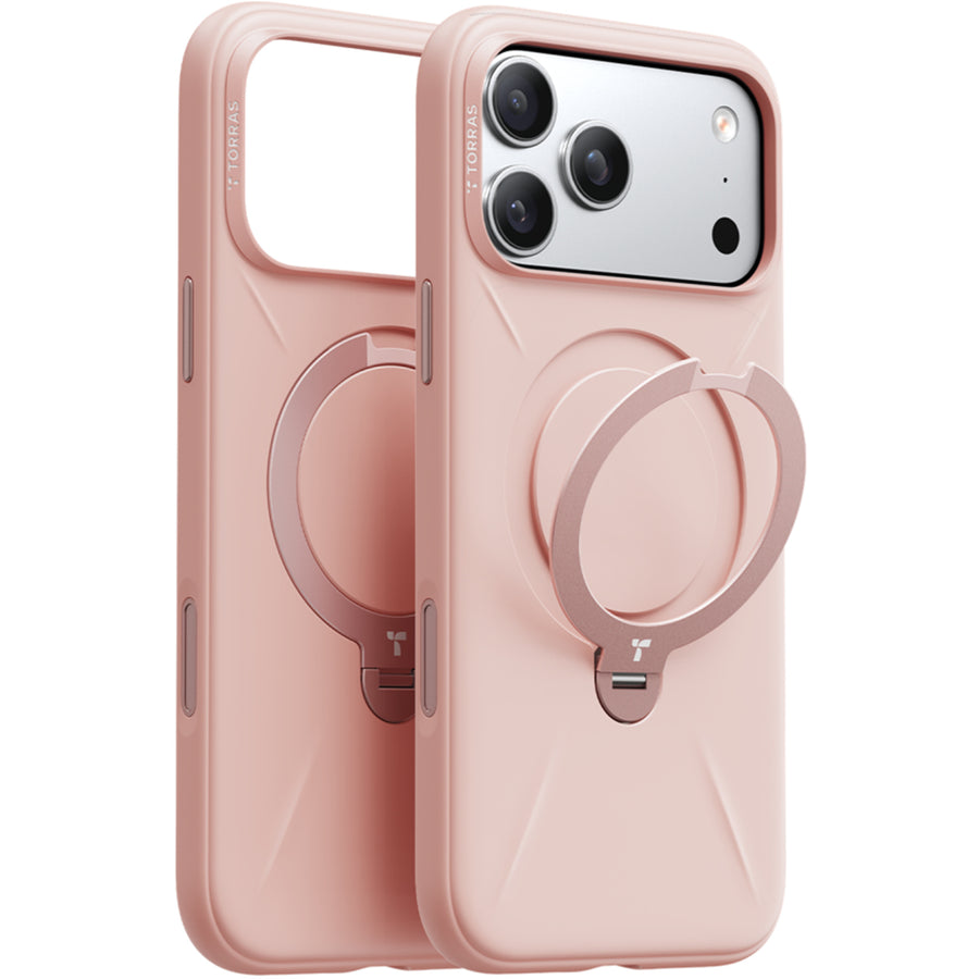 Torras iPhone 17 Pro Max (6.9") 2025  Ostand Spin Softune Case - Pink