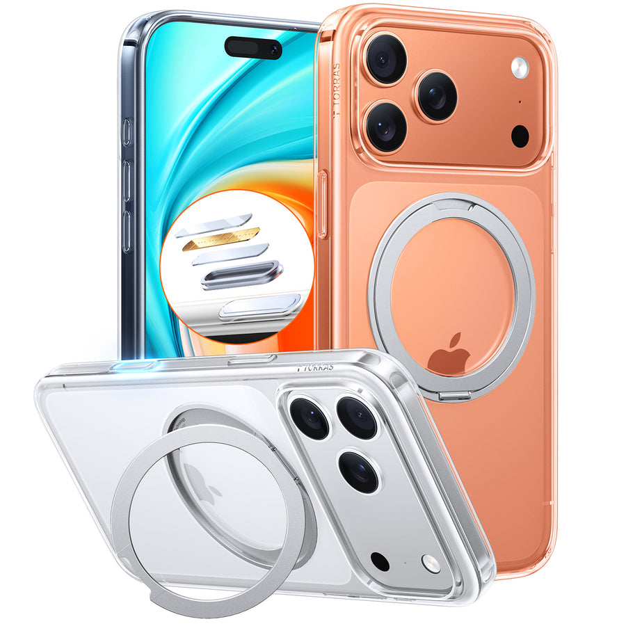 Torras iPhone 17 Pro (6.3") 2025  Ostand Pro Case - Clear