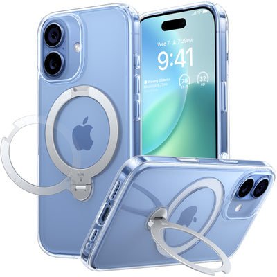 Torras iPhone 17 (6.3") 2025  Ostand Spin Case - Clear