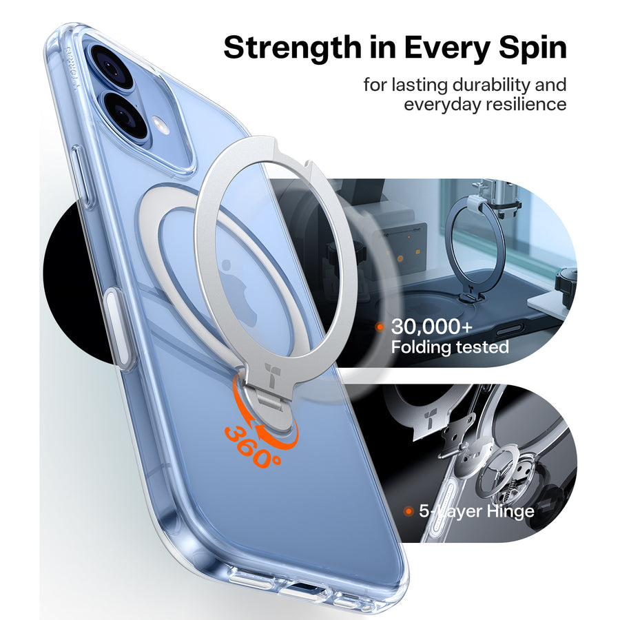Torras iPhone 17 (6.3") 2025  Ostand Spin Case - Clear