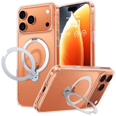 Torras iPhone 17 Pro (6.3") 2025  Ostand Spin Case - Clear