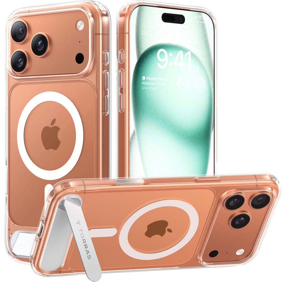 Torras iPhone 17 Pro Max (6.9") 2025  Pstand Case - Clear