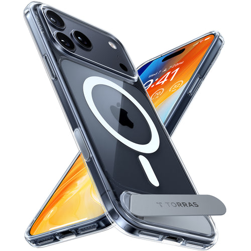 Torras iPhone 17 Pro Max (6.9") 2025  Pstand Case - Clear