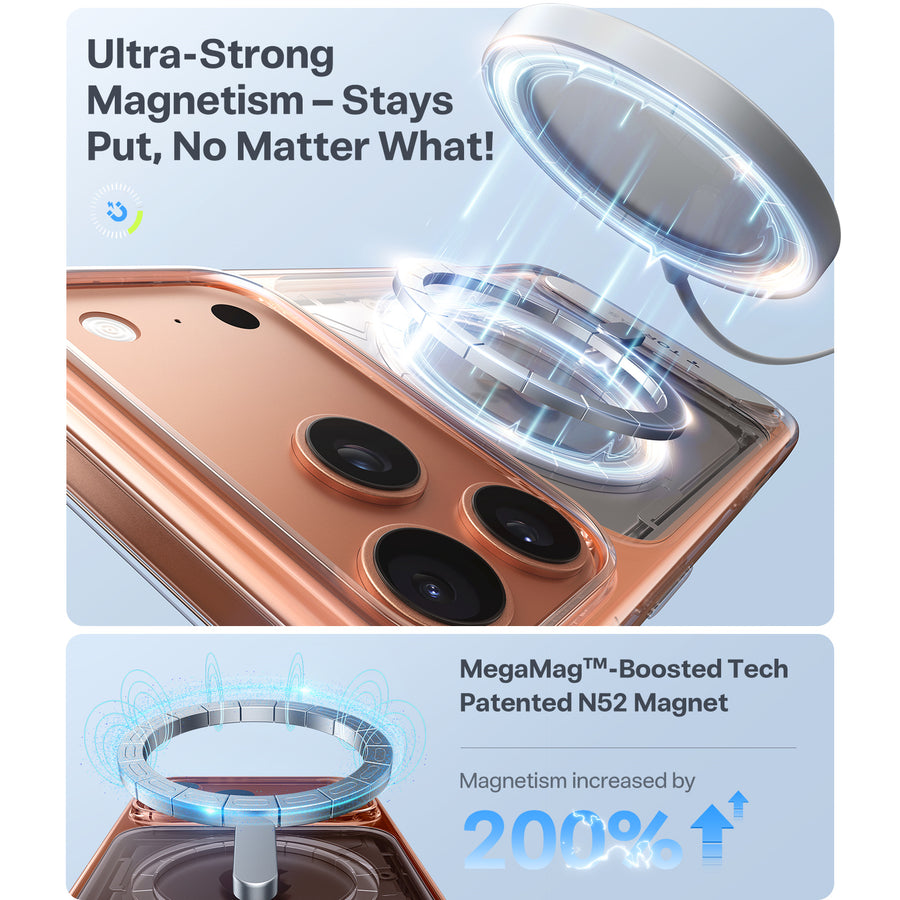 Torras iPhone 17 Pro Max (6.9") 2025  Pstand Case - Clear