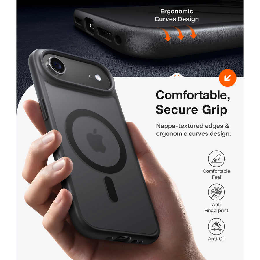 Torras iPhone Air (6.5") 2025  Guardian Magnetic Case - Black