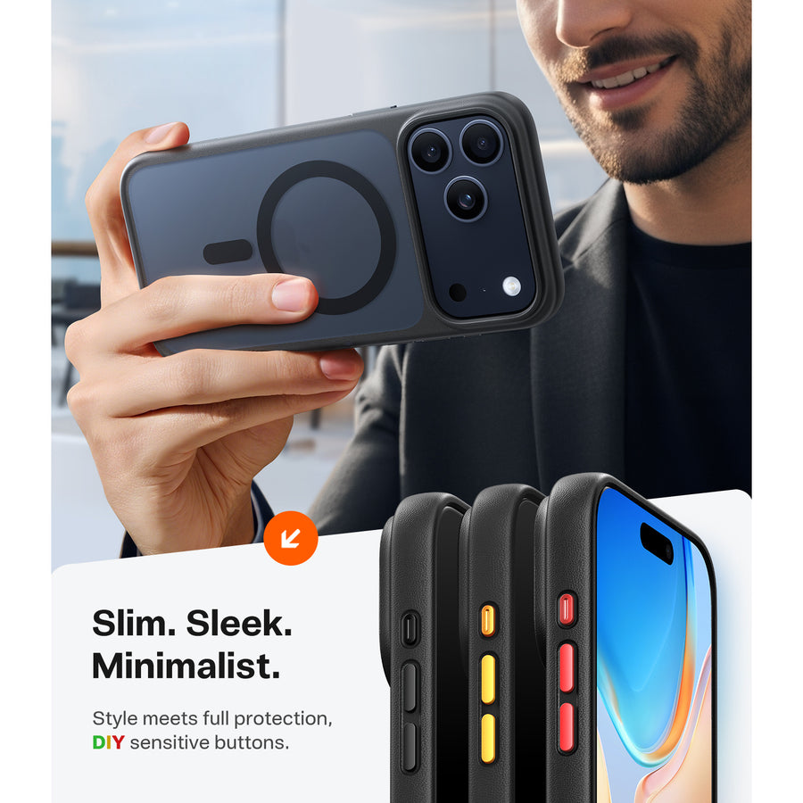 Torras iPhone 17 Pro Max (6.9") 2025  Guardian Magnetic Case - Black