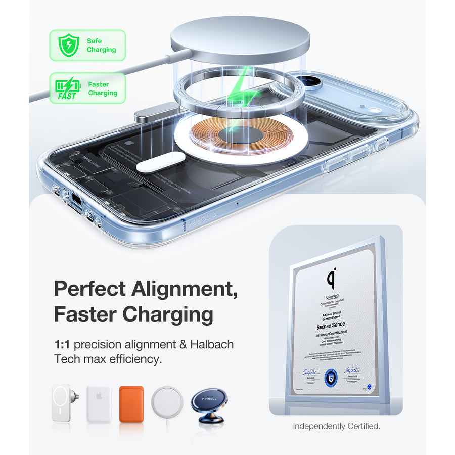 Torras iPhone Air (6.5") 2025  Guardian Magnetic Case - Clear