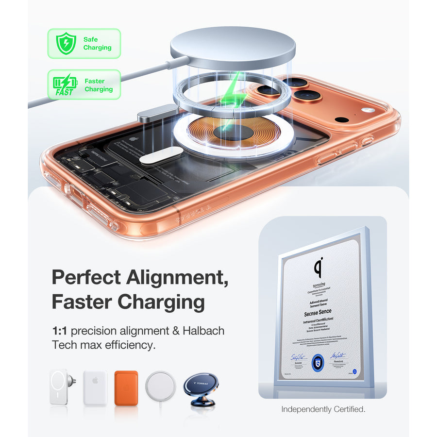 Torras iPhone 17 Pro (6.3") 2025  Guardian Magnetic Case - Clear