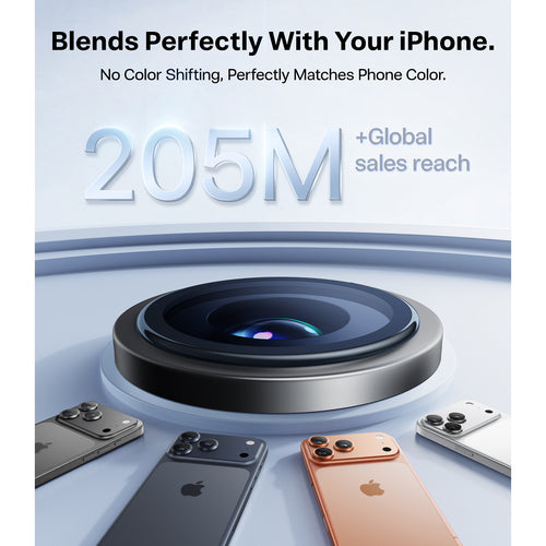 Torras iPhone 17 Pro/17 Pro Max 2025   Camera Lensguard - Black