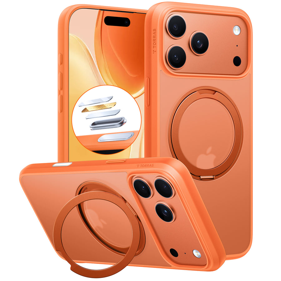 Torras iPhone 17 Pro (6.3") 2025  Ostand Pro Case - Orange