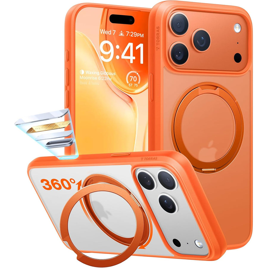 Torras iPhone 17 Pro Max (6.9") 2025  Ostand Pro Case - Orange