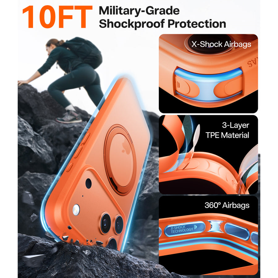 Torras iPhone 17 Pro Max (6.9") 2025  Ostand Pro Case - Orange