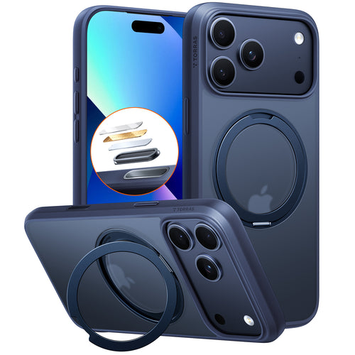 Torras iPhone 17 Pro (6.3") 2025  Ostand Pro Case - Navy Blue