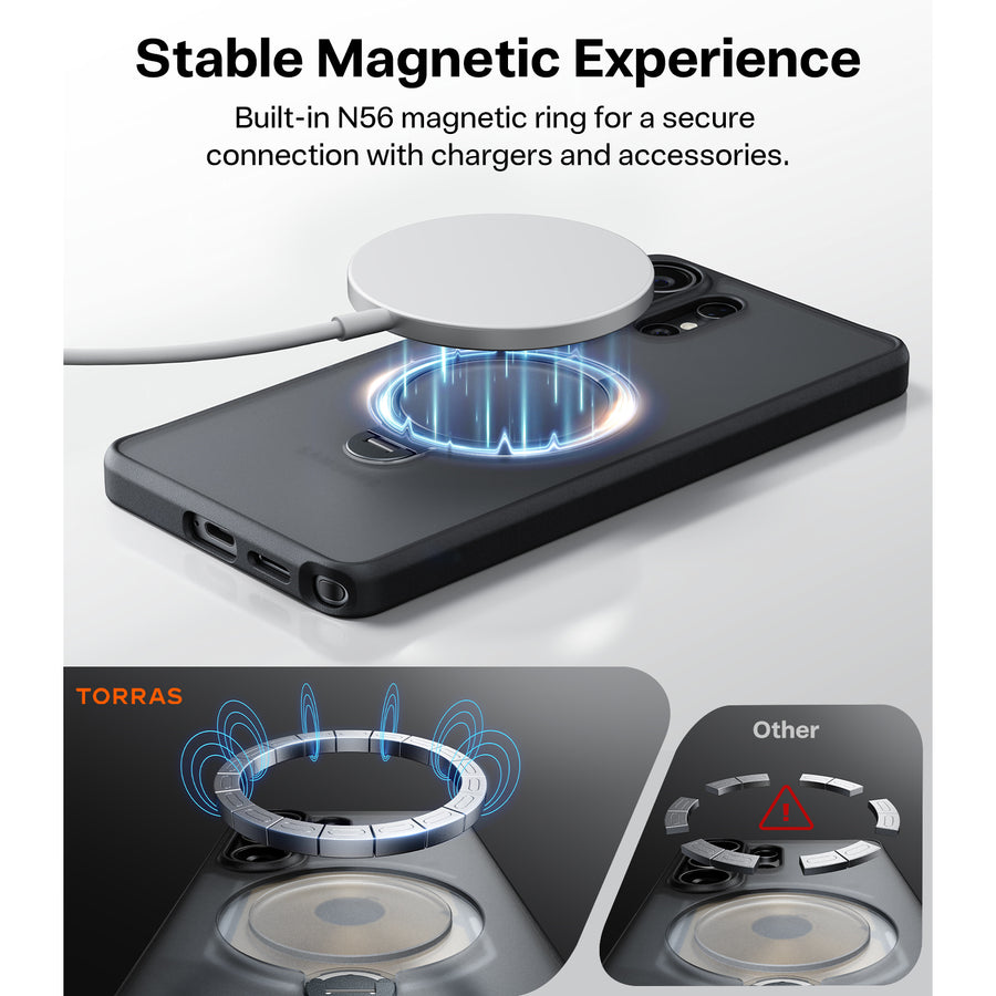 Torras Galaxy S26 Ultra  Ostand Q3 Spin Case - Black