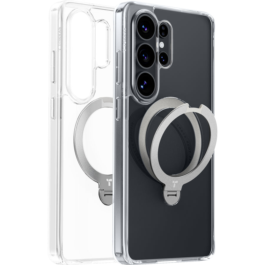 Torras Galaxy S26 Ultra  Ostand Q3 Spin Case - Clear