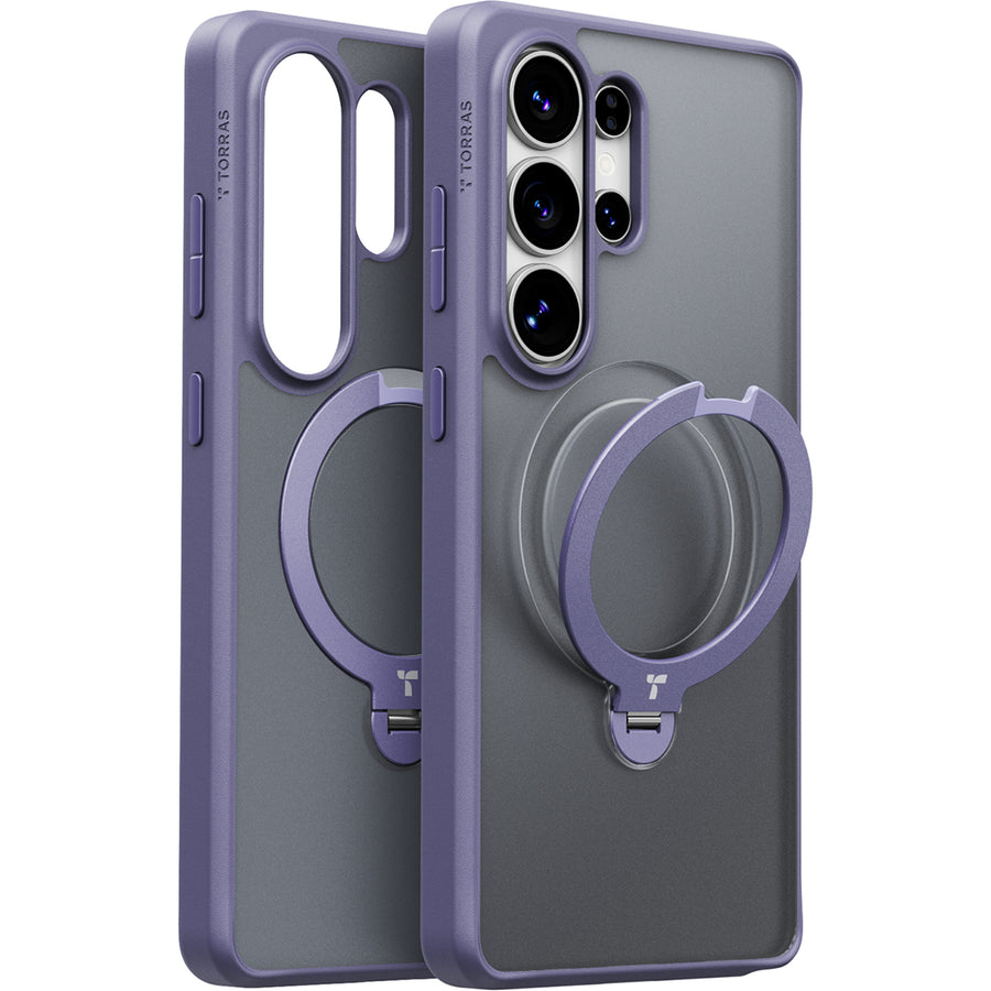 Torras Galaxy S26 Ultra  Ostand Q3 Spin Case - Dark Purple