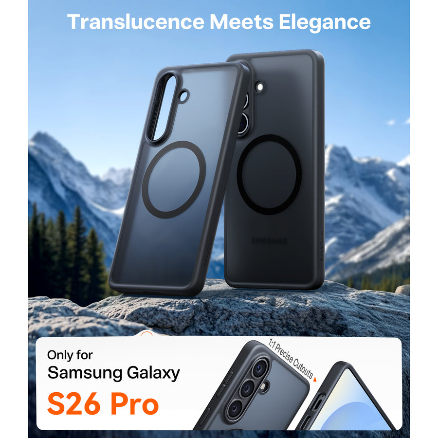 Torras Galaxy S26 Guardian  Magnetic Case - Black