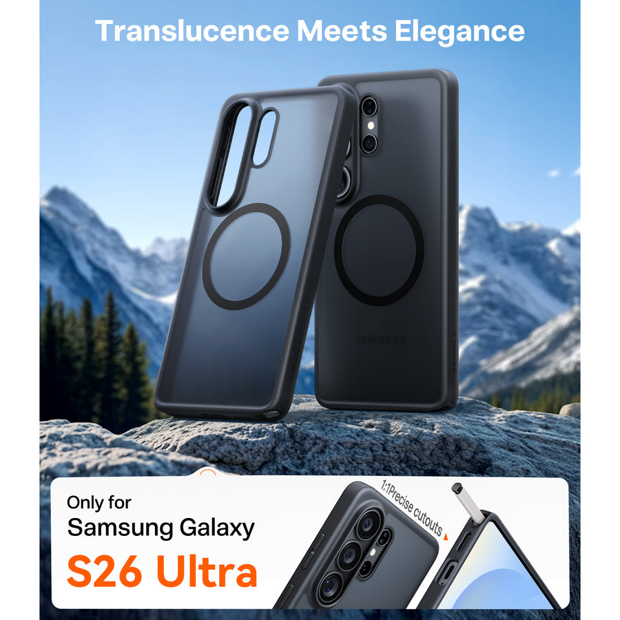 Torras Galaxy S26 Ultra Guardian  Magnetic Case - Black