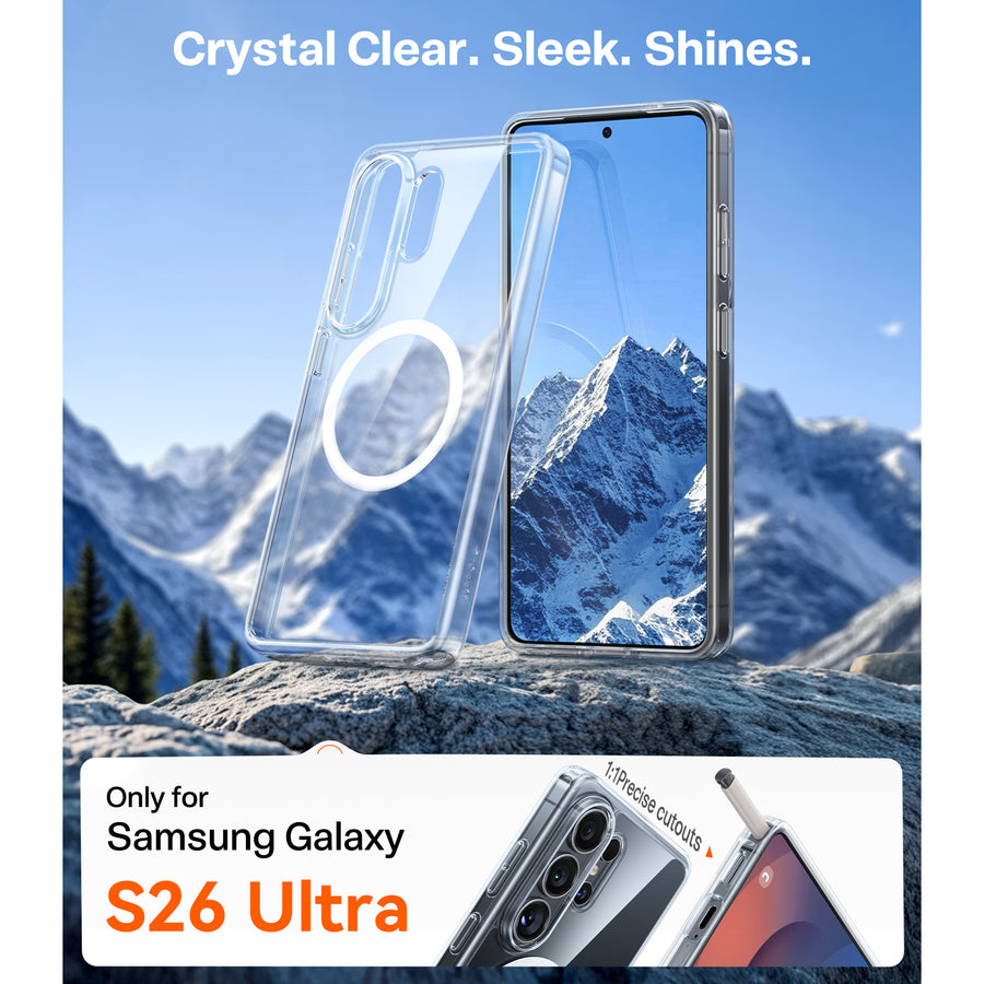 Torras Galaxy S26 Ultra Guardian  Magnetic Case - Clear