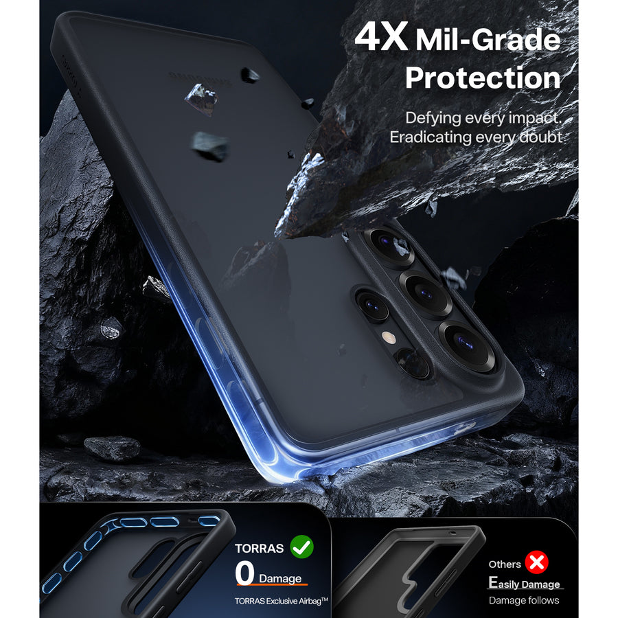 Torras Galaxy S26 Ultra Guardian  Case - Black